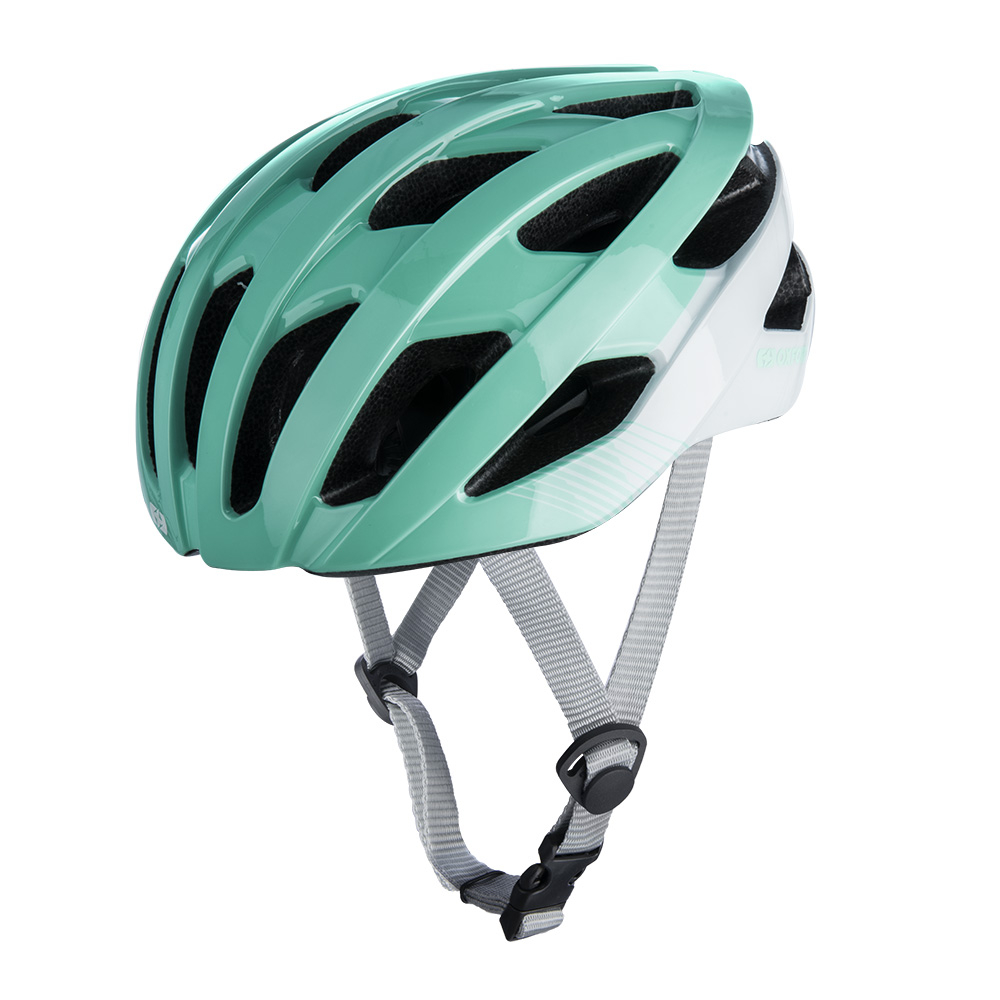 teal cycling helmet