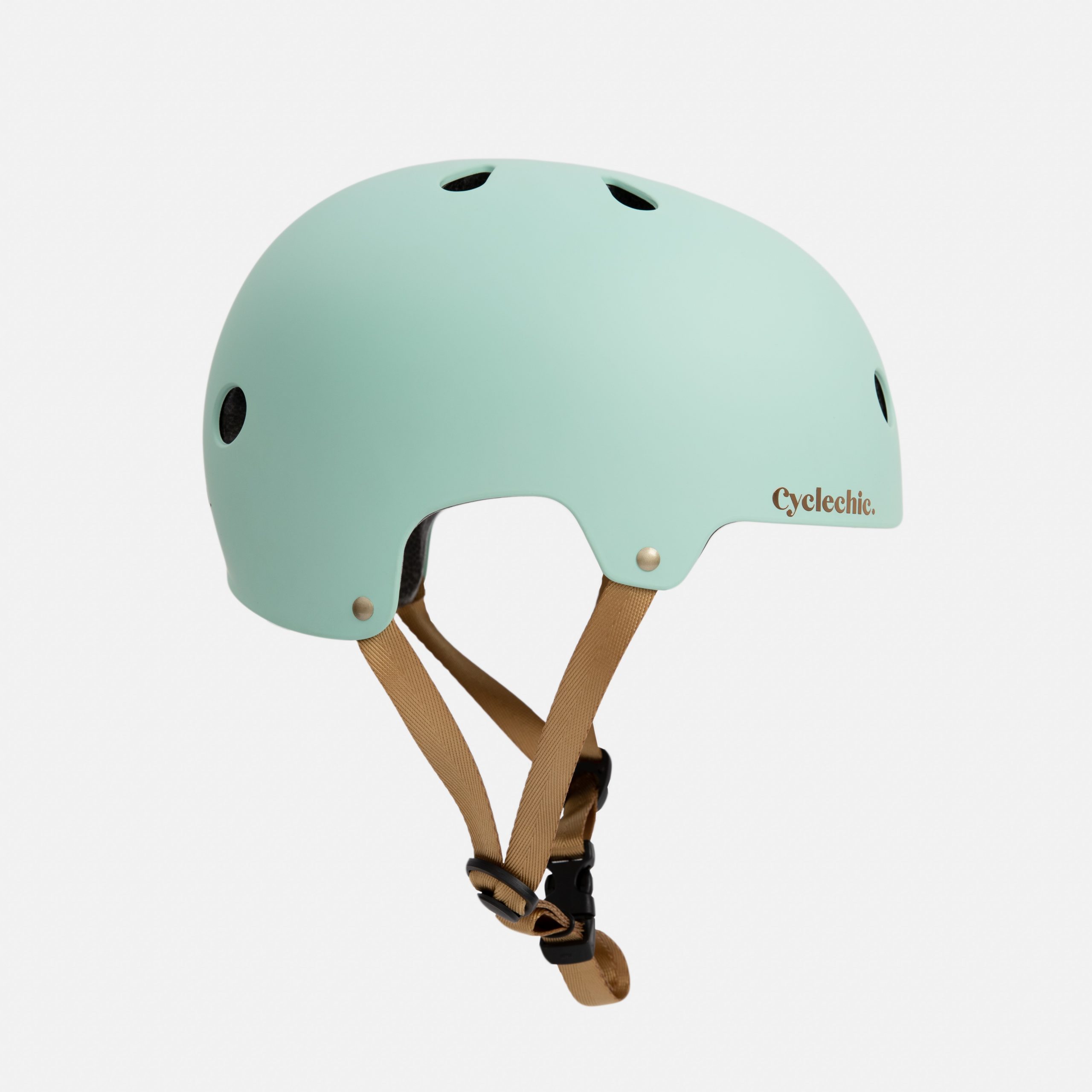 mint green ladies bike helmet