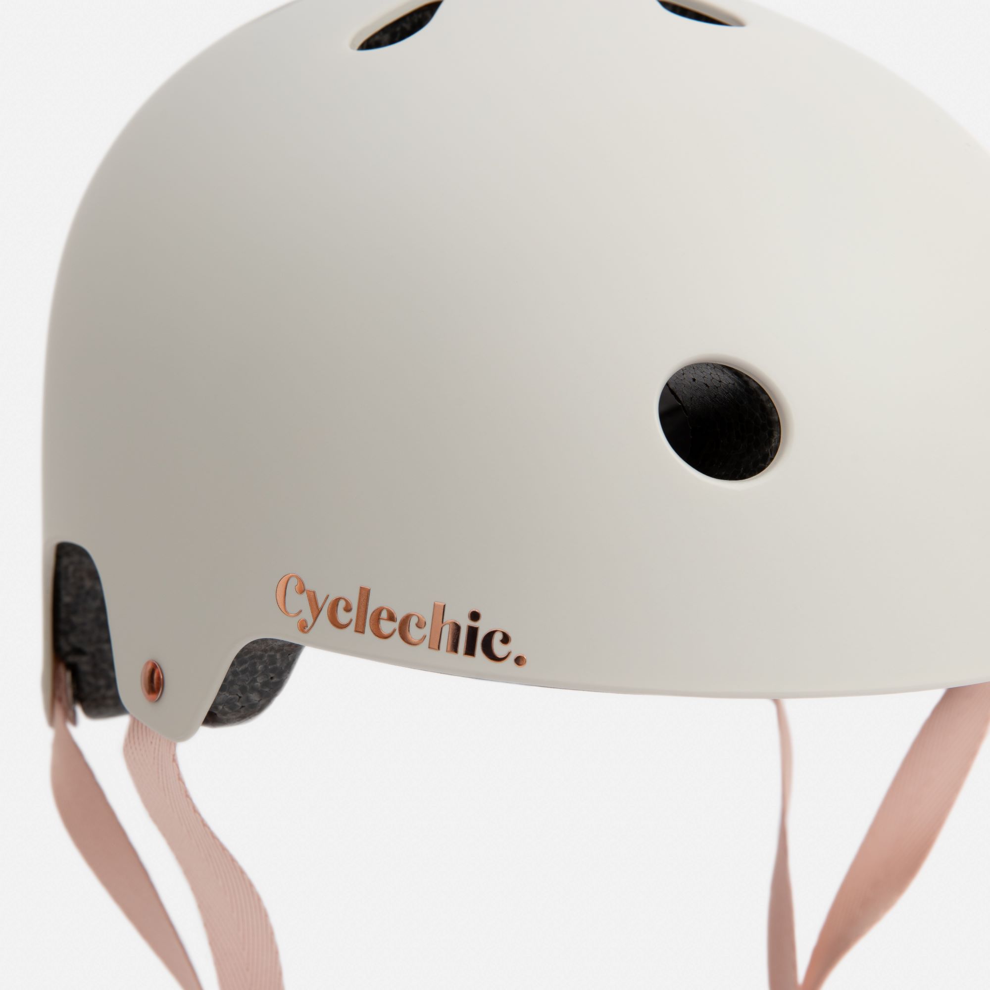 cream ladies bike helmet