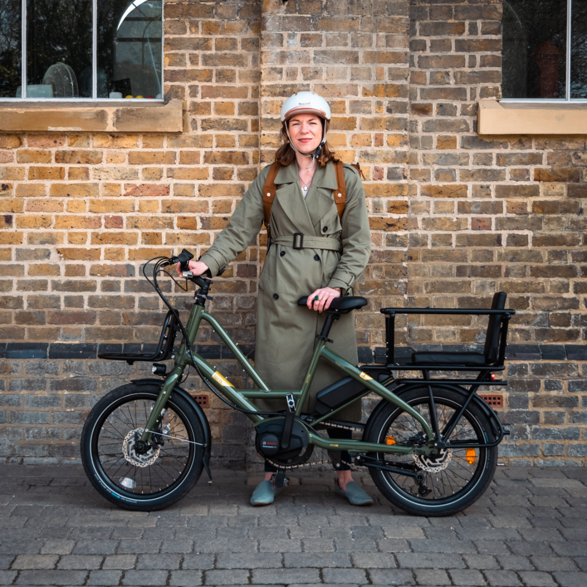 Review of The Tern Quick Haul P9 Electric Cargo Bike in Olive